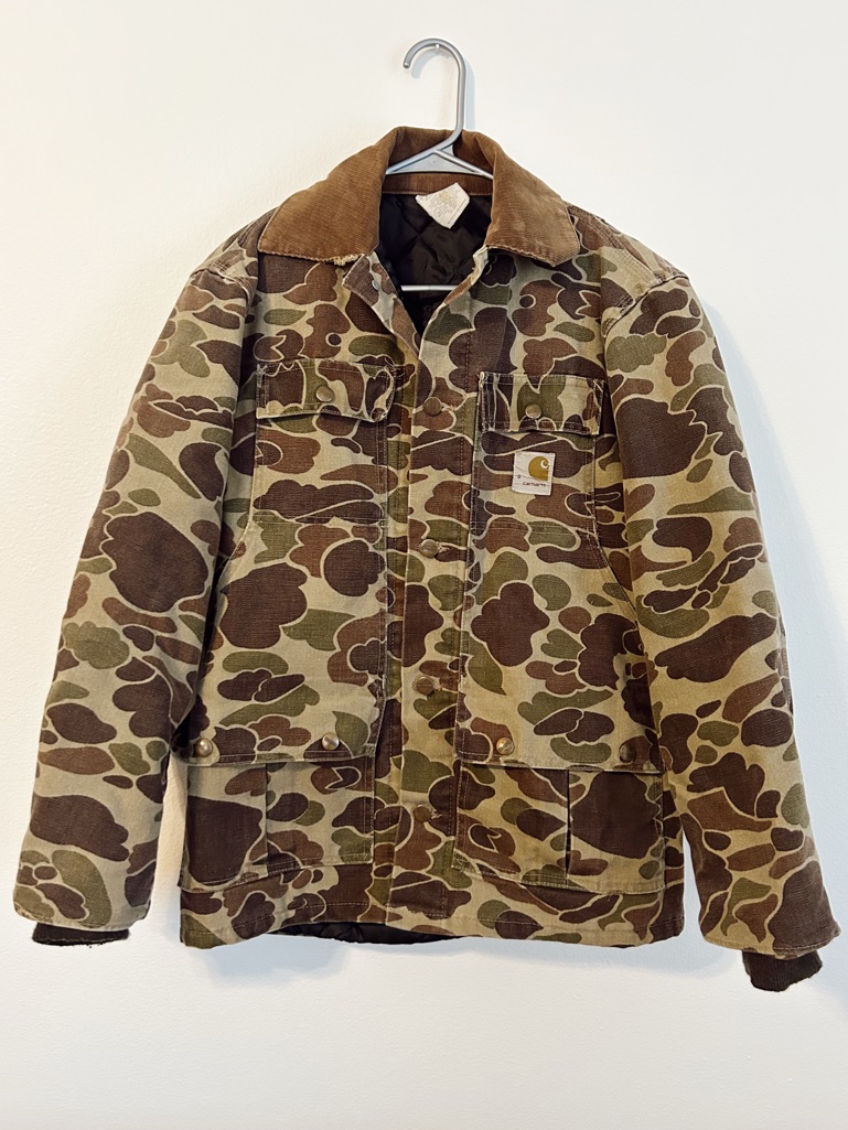 Carhartt 80s Vintage Duck Camo Hunting Jacket Cq103